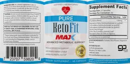 Label for Pure Keto Fit Max