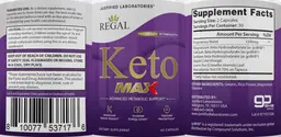 Label for Regal Keto Max