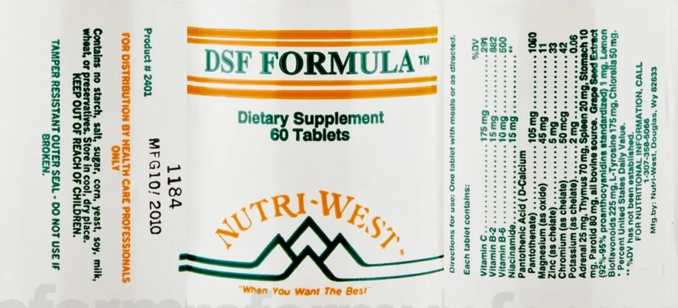 Label for DSF Formula