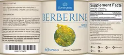 Label for Berberine 1200 mg