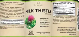 Label for Milk Thistle Complex
