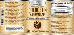 Label for Quercetin & Bromelain