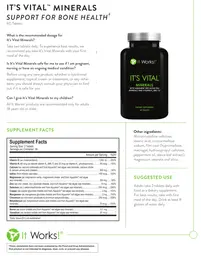 Label for It's Vital Minerals