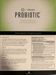 Label for Probiotic