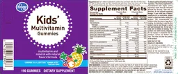 Label for Kids' Multivitamin Gummies