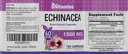 Label for Echinacea 1500 mg