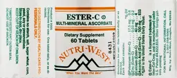 Label for Ester-C Multi-Mineral Ascorbate
