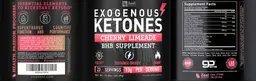 Label for Exogenous Ketones Cherry Limeade