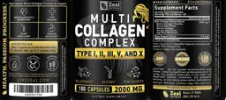 Label for Multi Collagen Complex 2000 mg