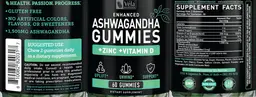 Label for Enhanced Ashwagandha Gummies
