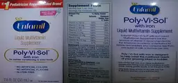 Label for Poly-Vi-Sol with Iron
