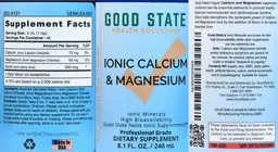 Label for Ionic Calcium & Magnesium