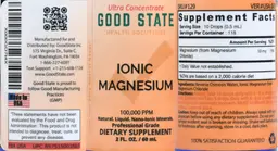 Label for Ionic Magnesium 100,000 PPM