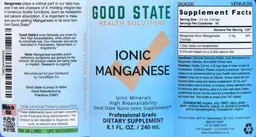 Label for Ionic Manganese