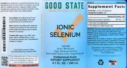 Label for Ionic Selenium 160 PPM