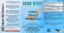 Label for Ionic Trace Minerals