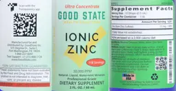 Ionic Zinc 30,000 PPM