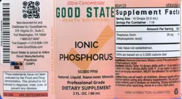 Label for Ionic Phosphorus 50,000 PPM