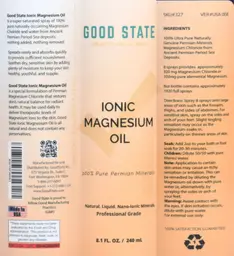 Label for Ionic Magnesium Oil