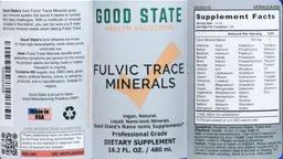 Label for Fulvic Trace Minerals