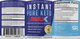 Label for Instant Pure Keto Max