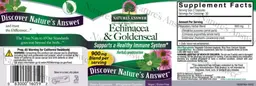 Label for Echinacea & Goldenseal