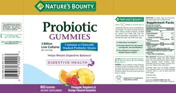 Label for Probiotic Gummies