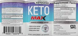 Label for Ketogenix Max
