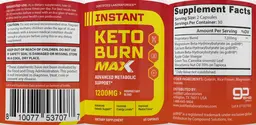 Label for Instant Keto Burn Max