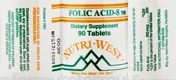 Label for Folic Acid-S