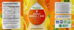 Label for Adult Omega + DHA Gummies