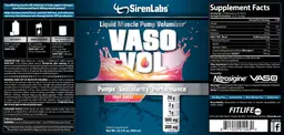 Label for Vaso-Val Fruit Burst