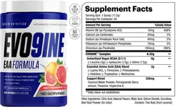 Label for EVO9INE Juicy Grapefruit