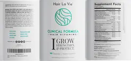 Label for Clinical Formula Hair Vitamins