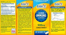 Label for Ester-C 24 Hour Immune Support