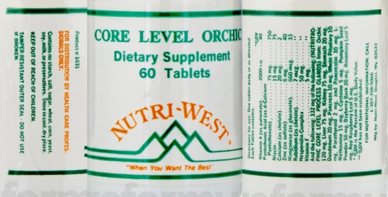 Label for Core Level Orchic