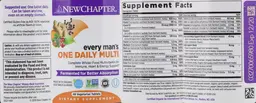Label for Every Man's One Daily Multi