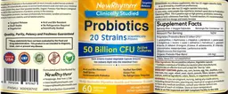 Label for Probiotics 50 Billion CFU