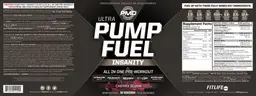 Label for Ultra Pump Fuel Insanity Cherry Slush