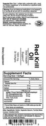 Label for Red Krill Oil 1000 mg