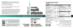 Label for Complete Multivitamin