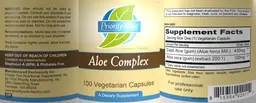 Label for Aloe Complex