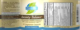 Label for Anxiety Balance