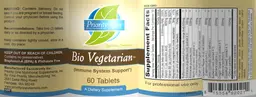 Label for Bio Vegetarian