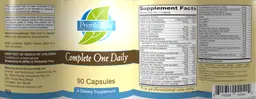 Label for Complete One Daily