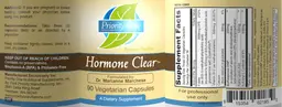 Label for Hormone Clear