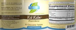 Label for Kid Kalm (Peach-Berry)