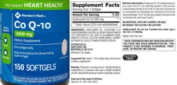 Label for Co Q-10 200 mg