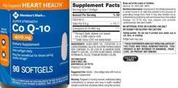 Label for Super Strength Co Q-10 400 mg