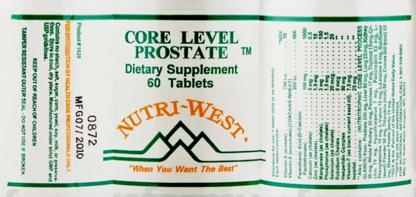 Label for Core Level Prostate